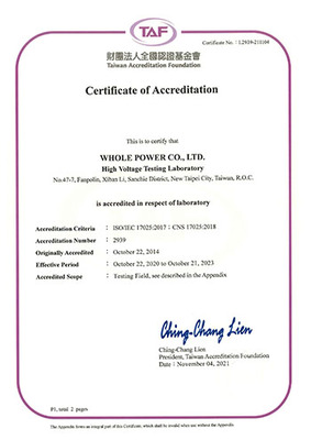 High Voltage Testing Laboratory Test the item and scope