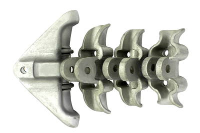Suspension clamps for aluminum cables
