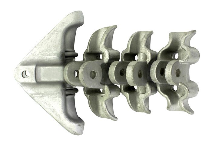 Suspension clamps for aluminum cablesImage
